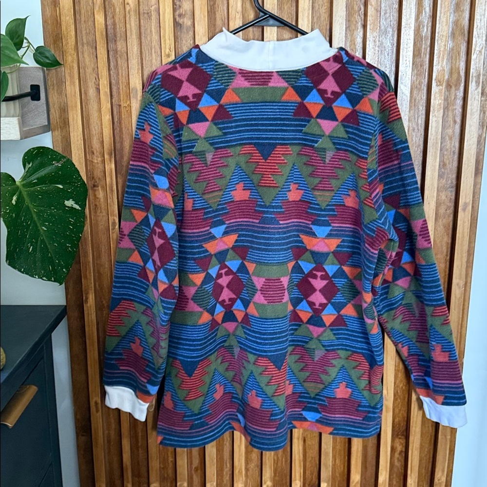Vintage Blair Sweater Fleece Pullover Long Sleeve Southwestern. Large Unisex - Picture 3 of 10